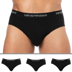 Lot de 3 Slips Core Logoband Noirs