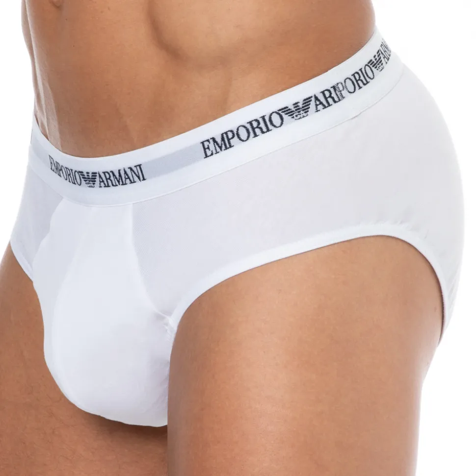 Lot de 3 Slips Core Logoband Coton Blancs