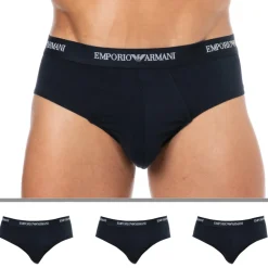 Lot de 3 Slips Core Logoband Coton Bleu Marine