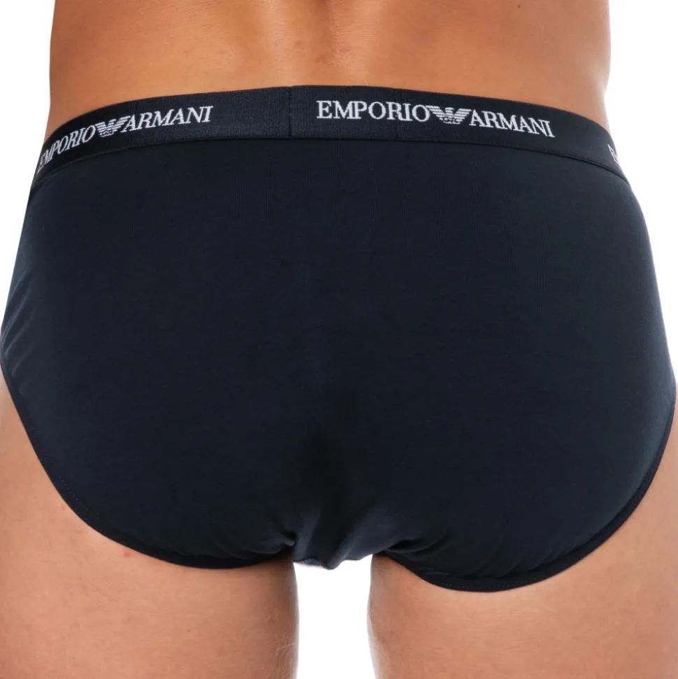 Lot de 3 Slips Core Logoband Coton Bleu Marine