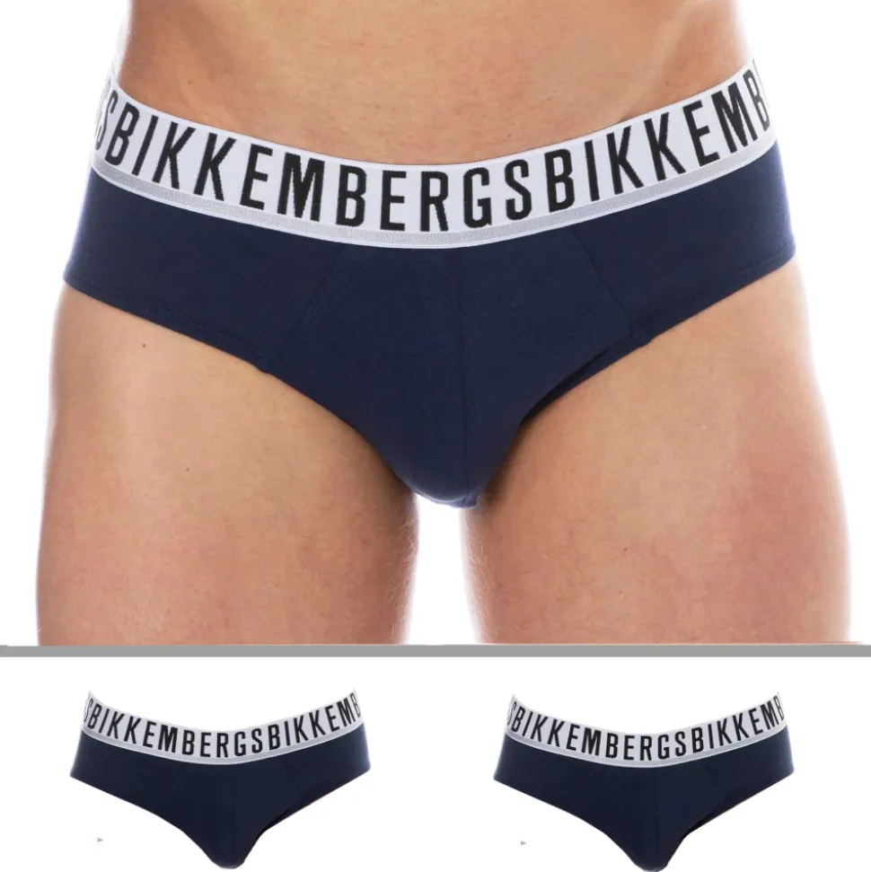 Lot de 2 Slips Essential Coton Bleu Marine