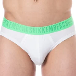 Lot de 3 Slips Fashion Bicolor Coton Noir - Blanc - Marine
