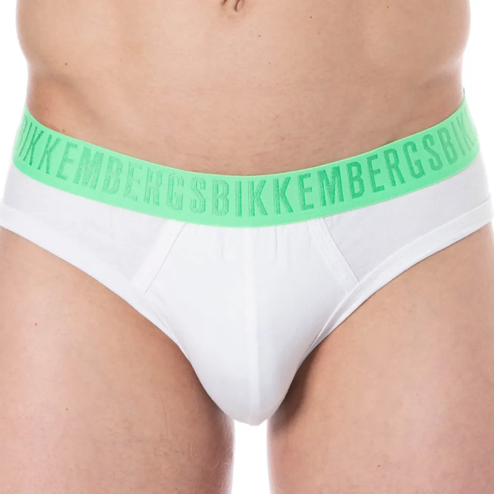 Lot de 3 Slips Fashion Bicolor Coton Noir - Blanc - Marine