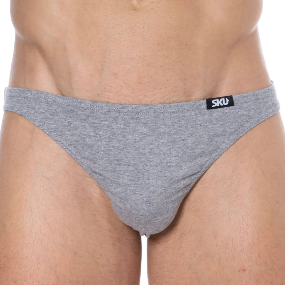 Lot de 3 Slips Mini Coton Gris