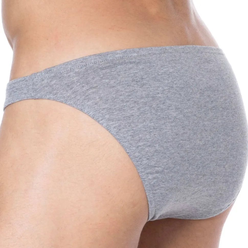 Lot de 3 Slips Mini Coton Gris