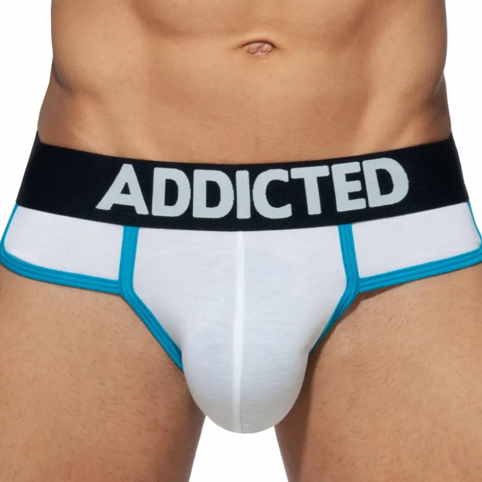 Lot de 3 Slips Second Skin Blanc - Marine - Bleu Roi