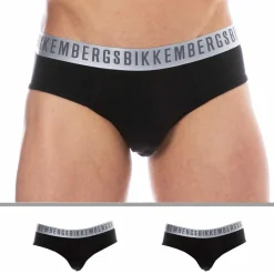 Lot de 2 Slips Silver Coton Noirs