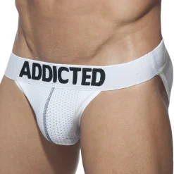 Lot de 3 Slips Tanga Mesh Push Up Blanc - Marine - Noir