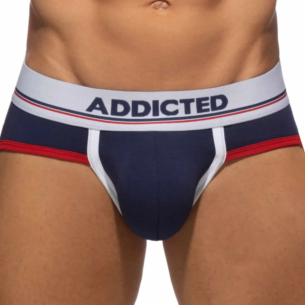 Lot de 3 Slips Tommy Coton Bleu Marine - Blanc - Rouge
