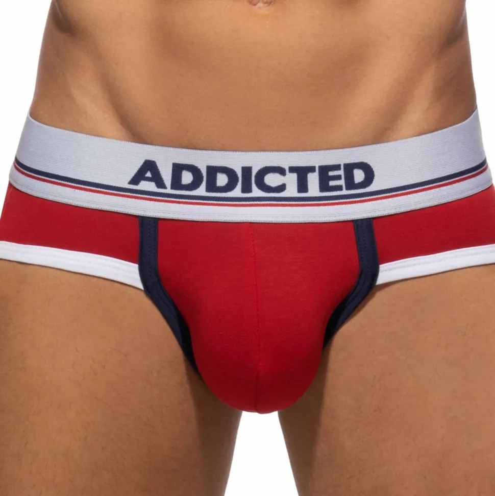 Lot de 3 Slips Tommy Coton Bleu Marine - Blanc - Rouge