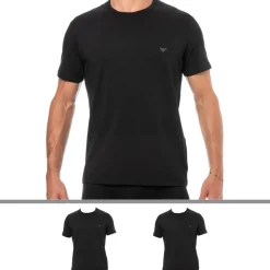 Lot de 2 T-Shirts Col Rond Core Logoband Noirs