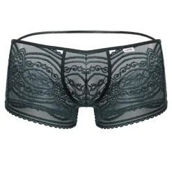 Mini Boxer Dentelle Vert