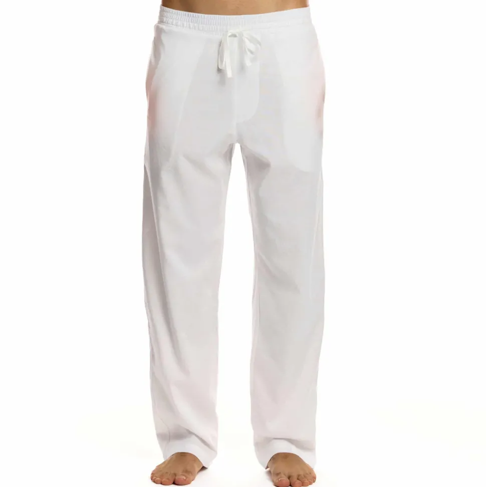 Pantalon en Lin Blanc
