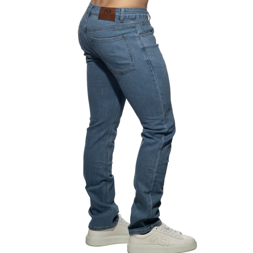 Pantalon Jeans Straight Bleu Indigo