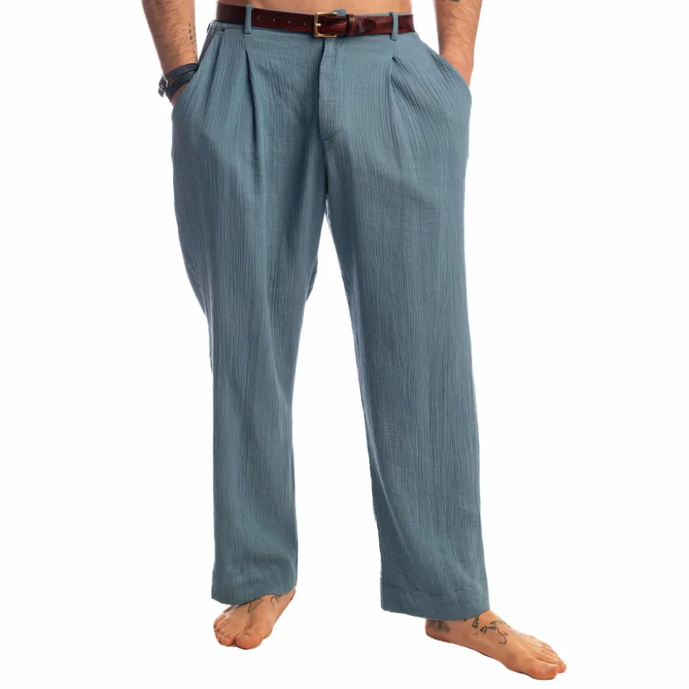 Pantalon Lounge Palm Spring Bleu Alizé
