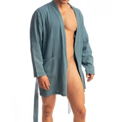 Robe de Chambre Palm Spring Bleu Alizé