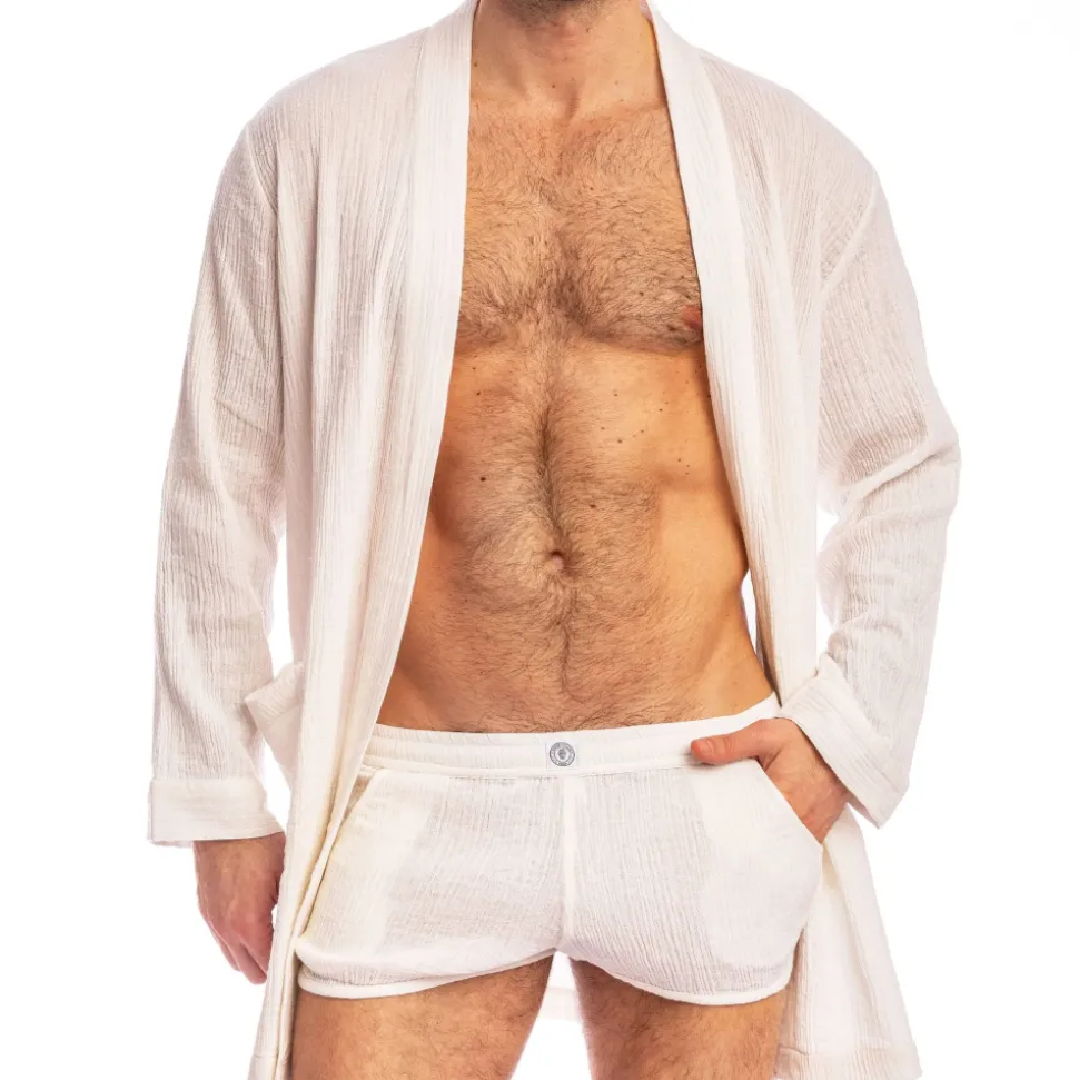 Robe de Chambre Palm Spring Blanche