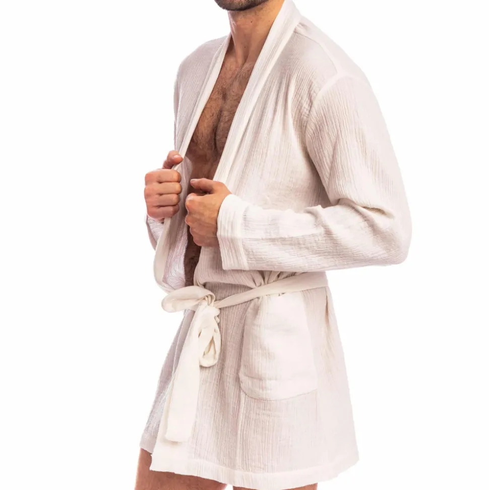 Robe de Chambre Palm Spring Blanche