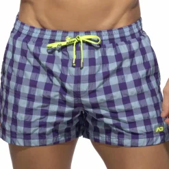Short de Bain Flashy Squares Violet