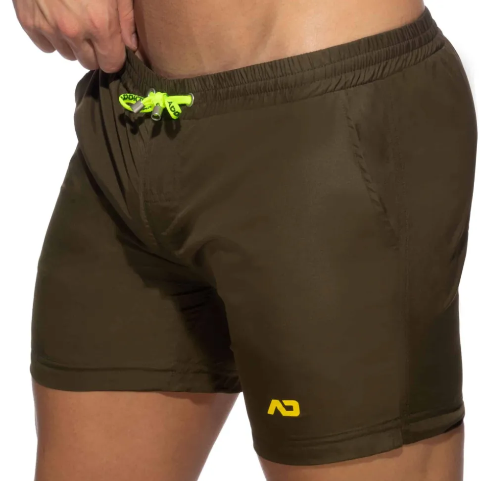 Short de Bain Long Basic Kaki