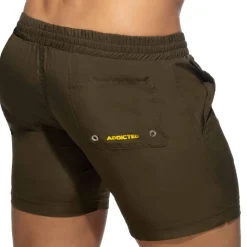 Short de Bain Long Basic Kaki
