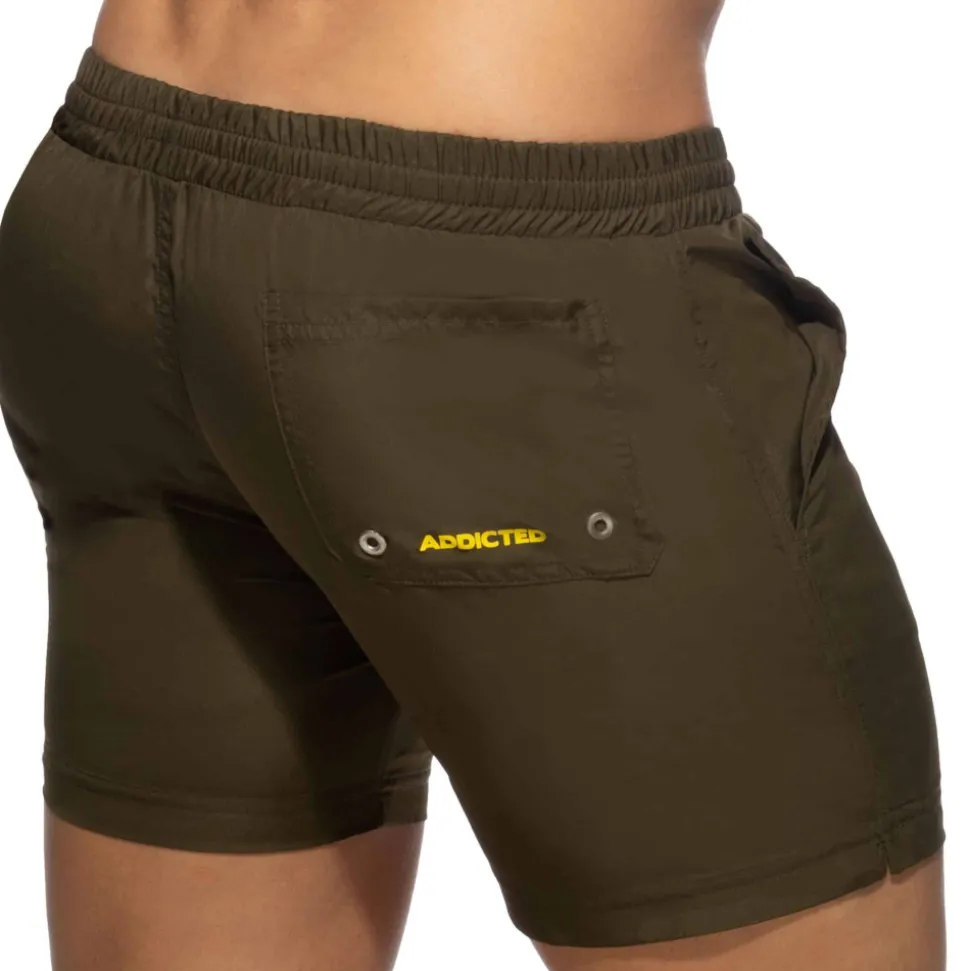 Short de Bain Long Basic Kaki