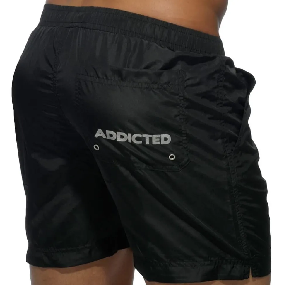 Short de Bain Long Basic Noir