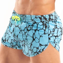 Short de Bain Mini Imprimé Bleu