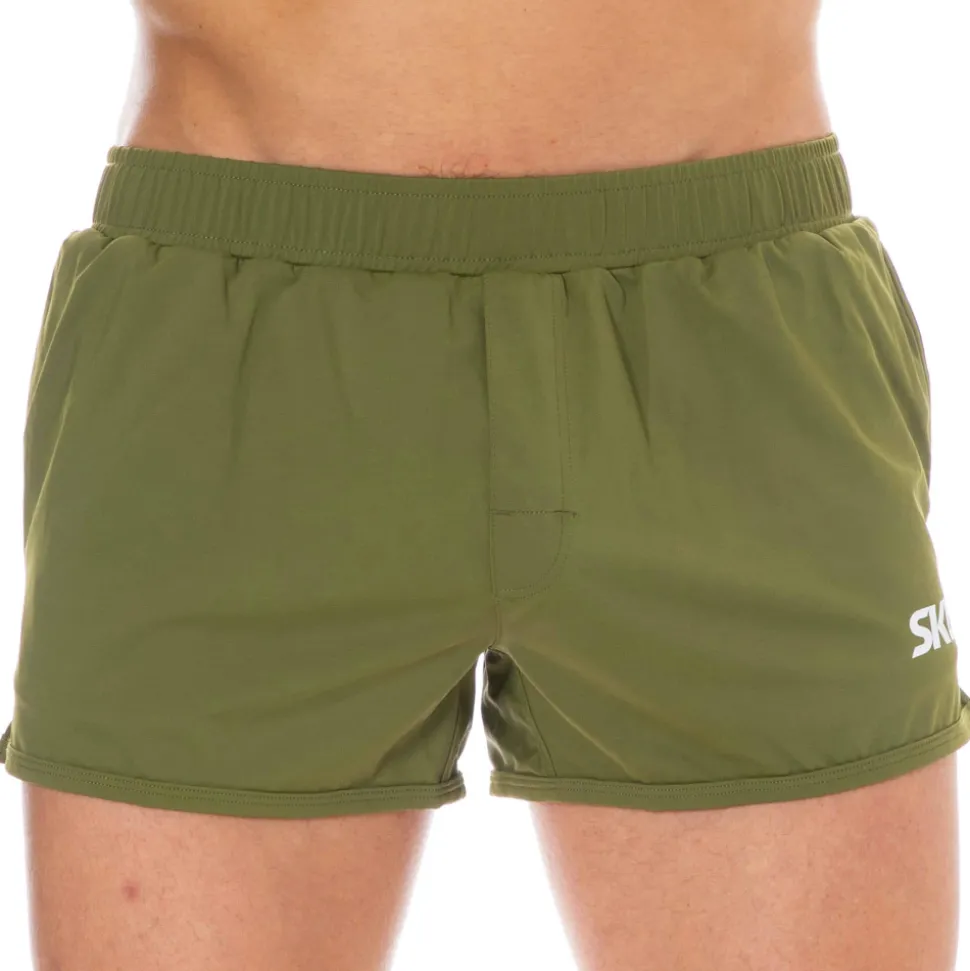 Short de Bain Sport Kaki
