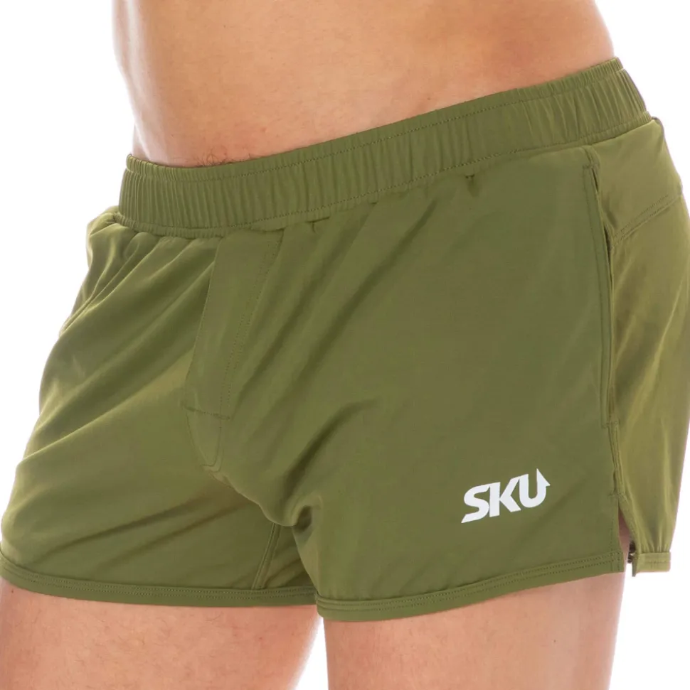 Short de Bain Sport Kaki