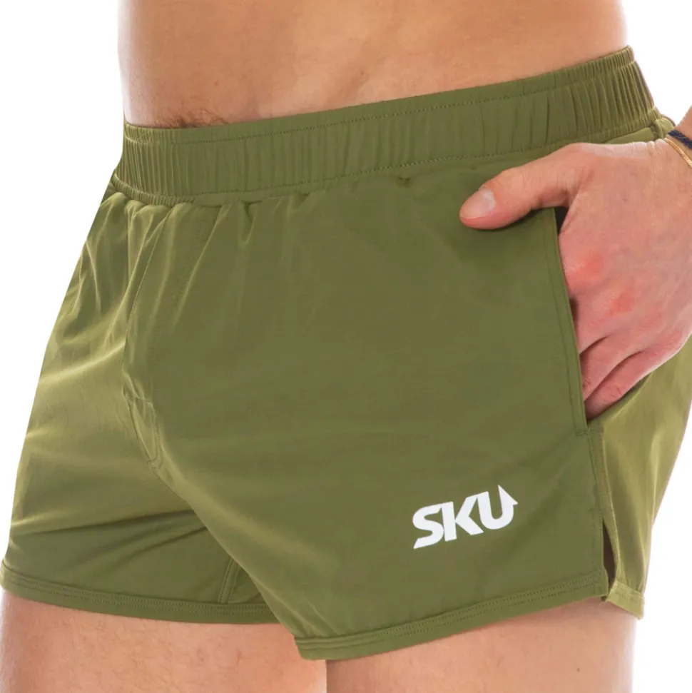 Short de Bain Sport Kaki
