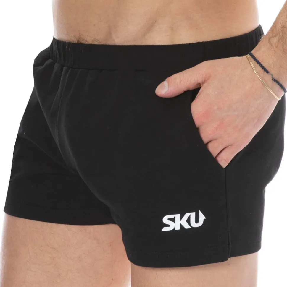 Short de Sport Coton Noir