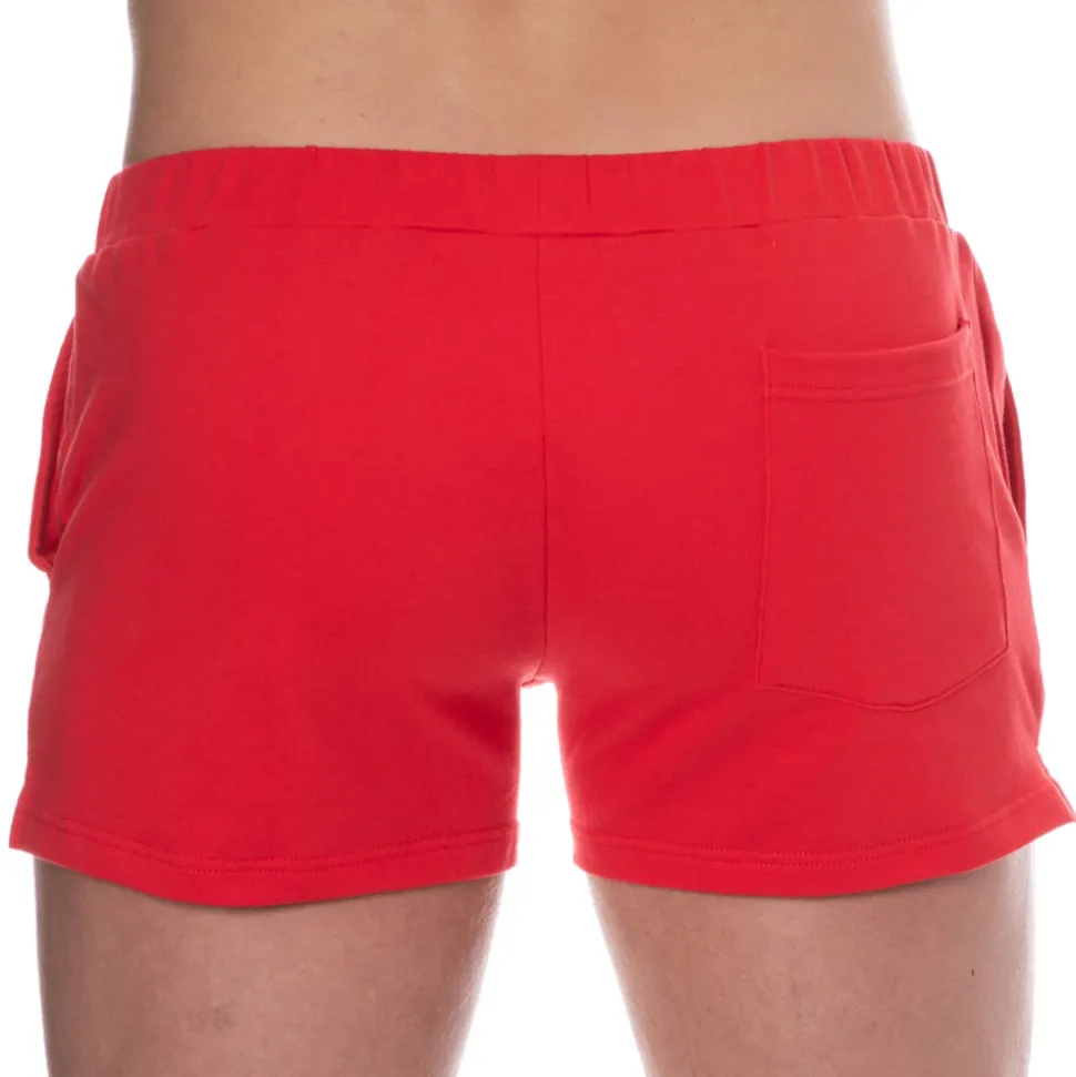 Short de Sport Coton Rouge