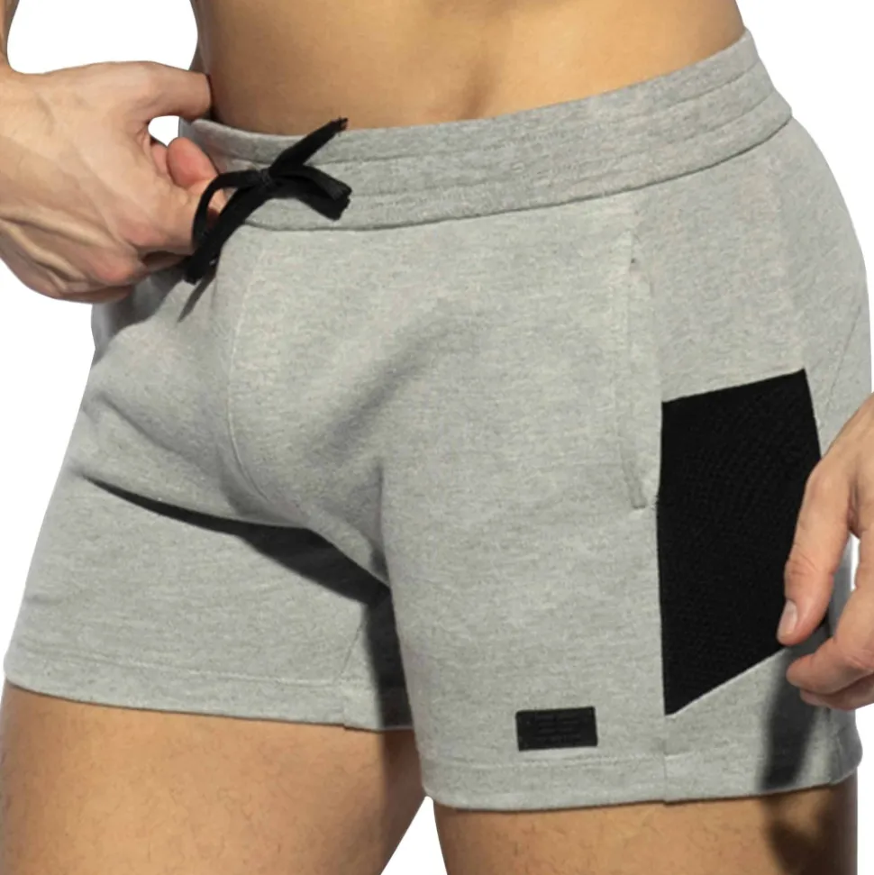 Short de Sport First Class Gris Chiné