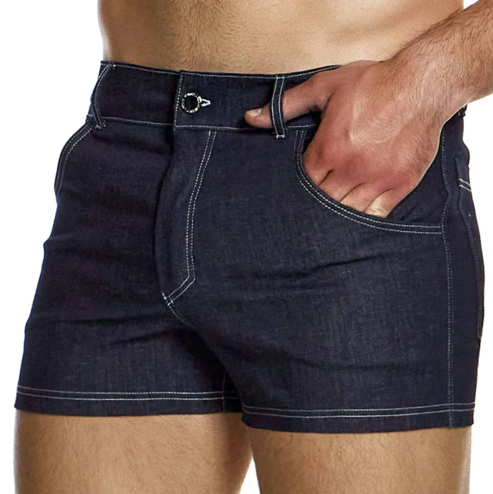 Short Denim Bleu