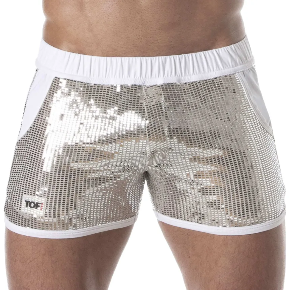 Short Glitter Argent