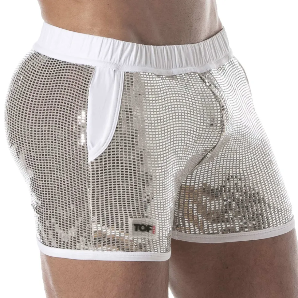 Short Glitter Argent