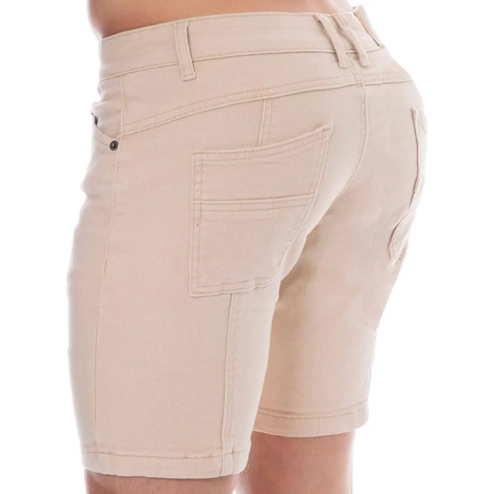 Short Jeans Original Super Push-Up Beige