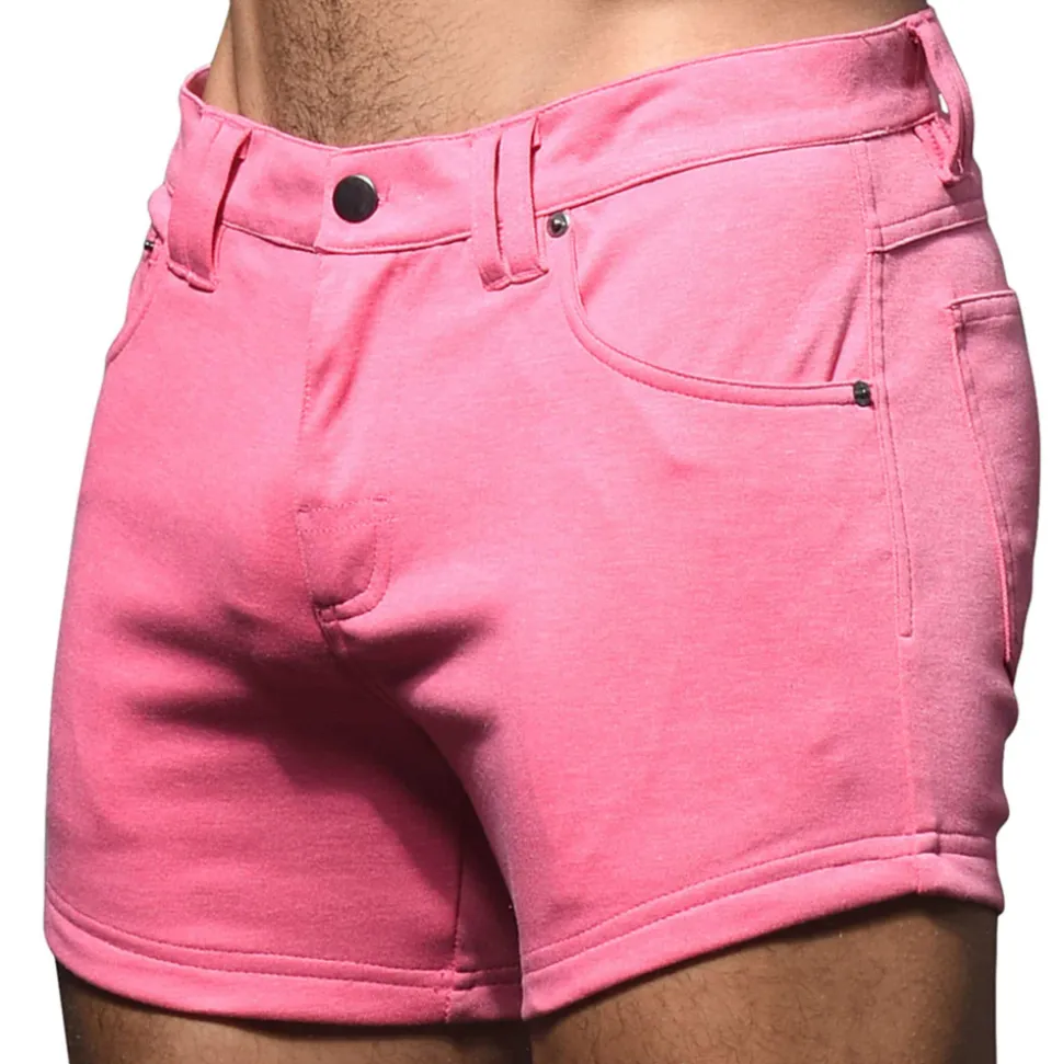 Short Jeans Stretch Skinny Rose