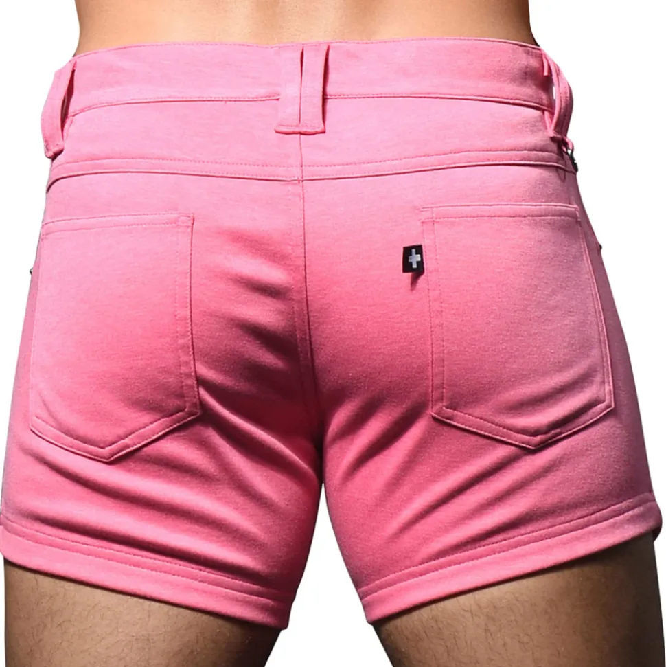 Short Jeans Stretch Skinny Rose