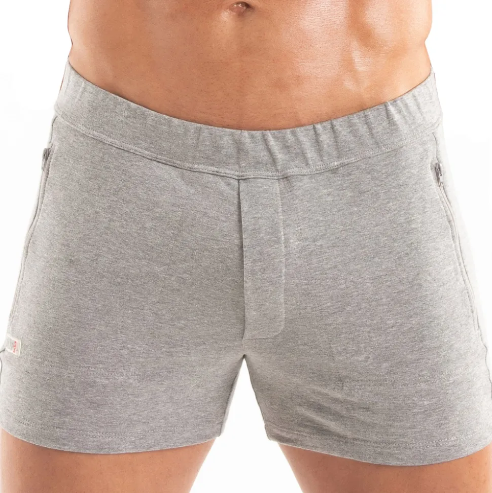Short Paris Zippé Gris Chiné