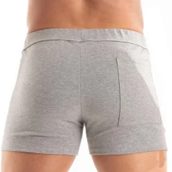 Short Paris Zippé Gris Chiné