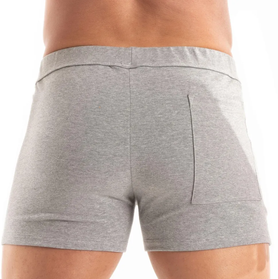 Short Paris Zippé Gris Chiné