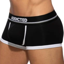Shorty Basic Colors Coton Noir - Blanc