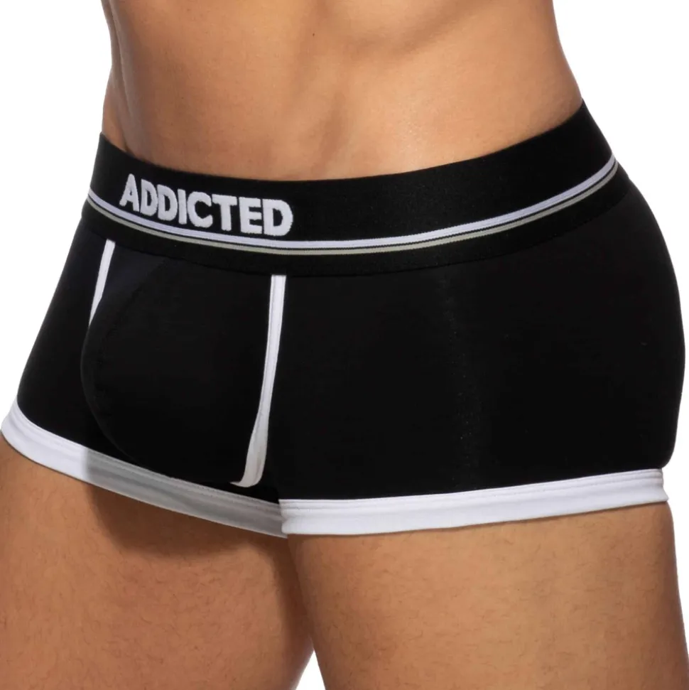 Shorty Basic Colors Coton Noir - Blanc