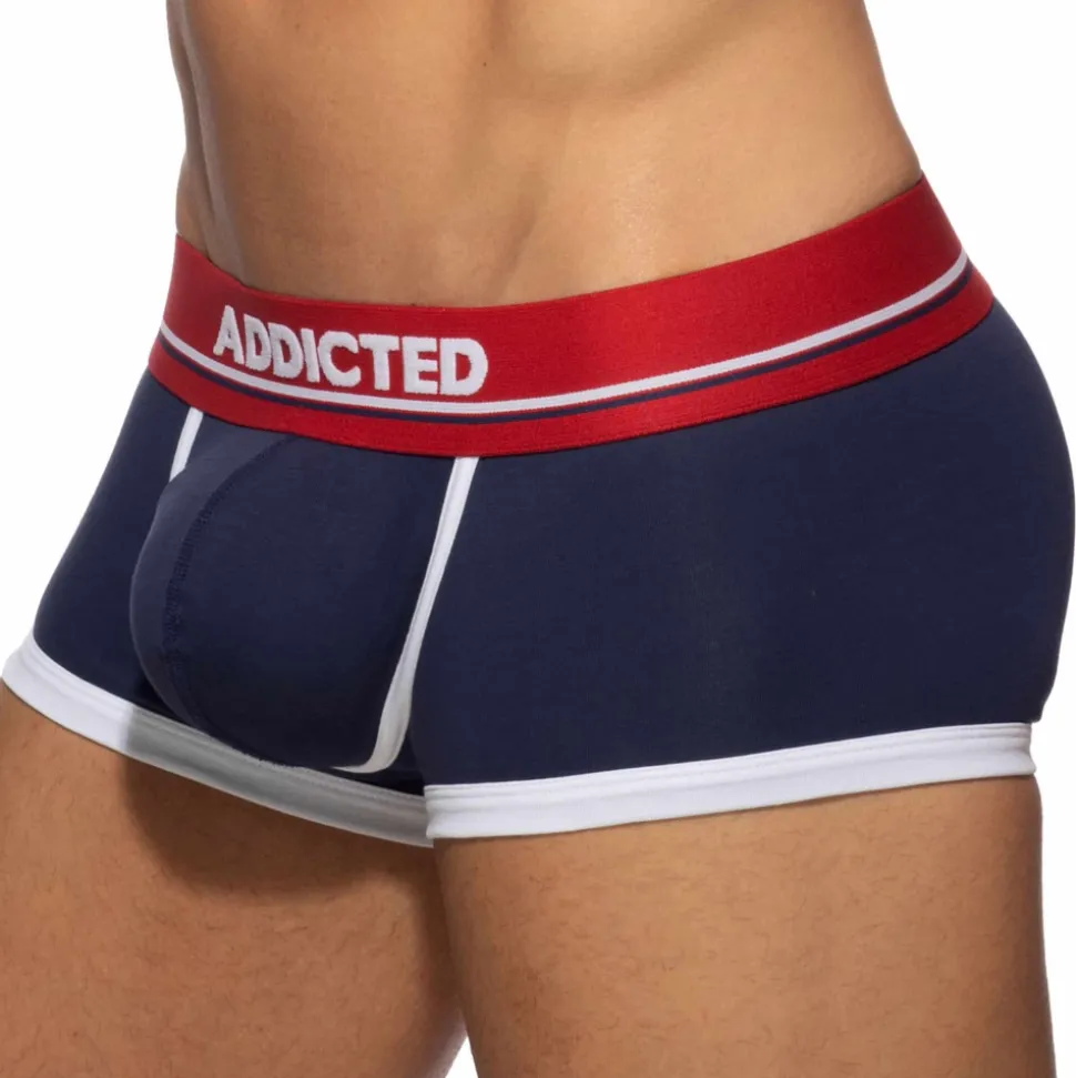 Shorty Basic Colors Coton Bleu Marine - Rouge