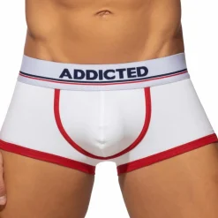 Shorty Basic Colors Coton Blanc - Rouge