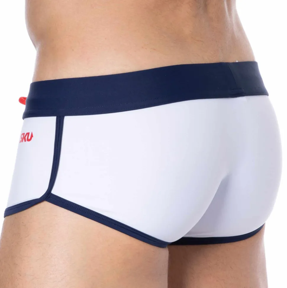Shorty de Bain Blanc