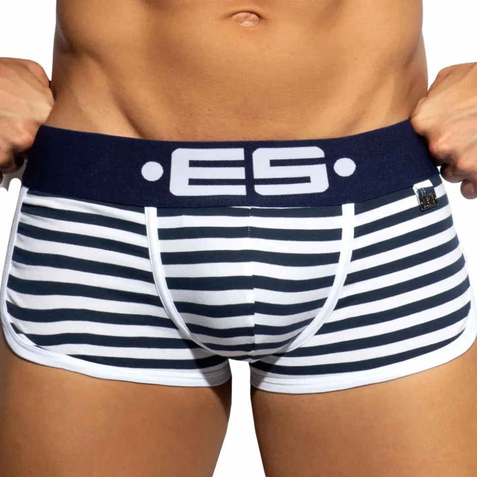Shorty Double Side Coton Marinière