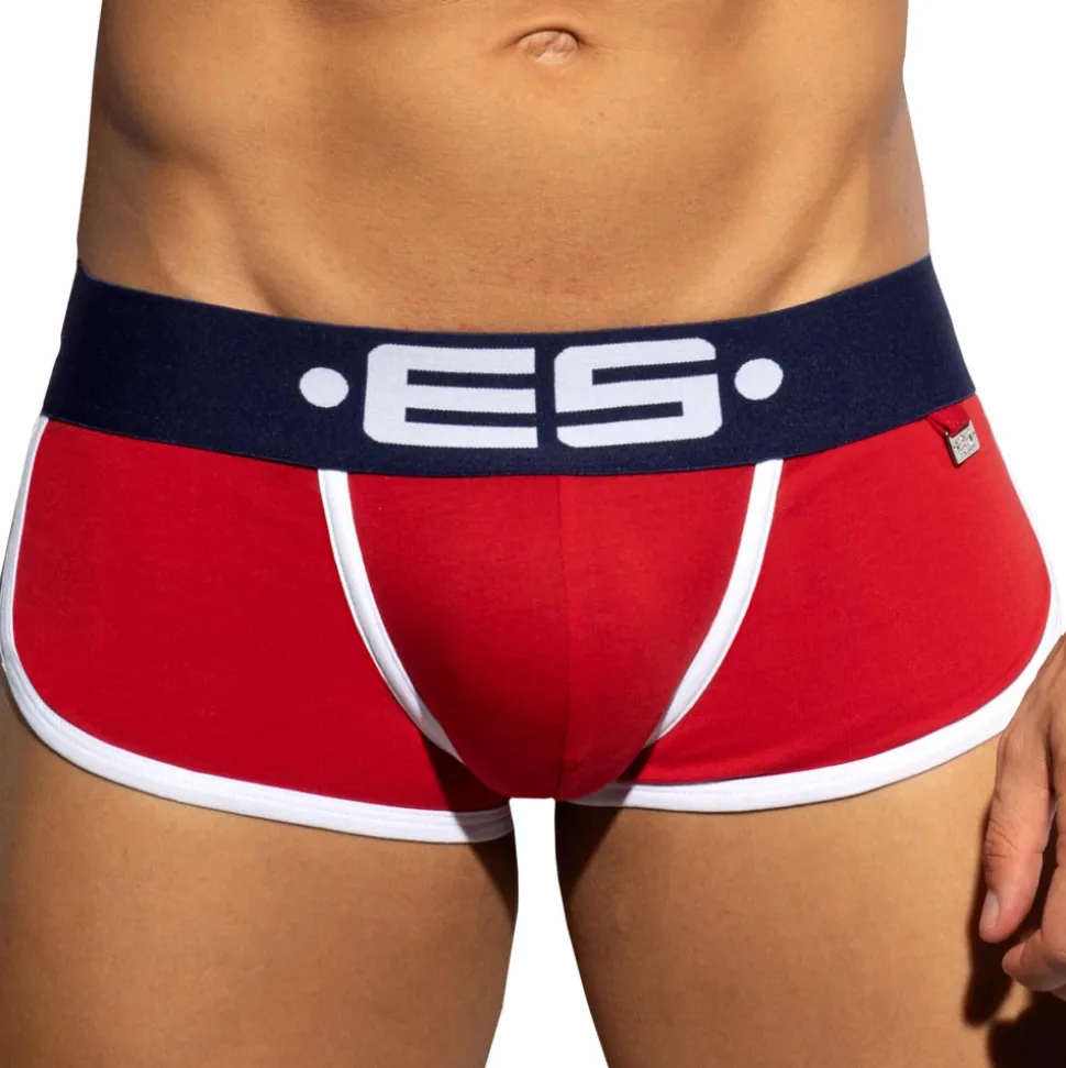 Shorty Double Side Coton Rouge - Marine